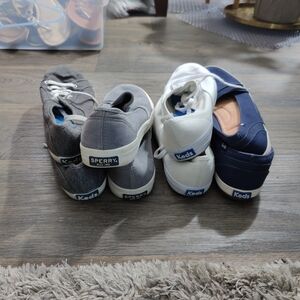 Kids Shoes - Gray, White, and Navy